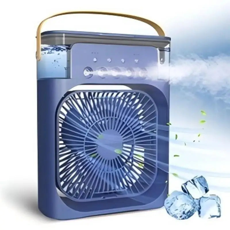 4 in 1 Portable Humidifier Fan Mini Air Conditioners USB Mini Fan LED Night Light Water Mist Fun Air Cooler Humidifie for Home