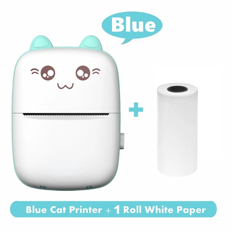 Thermal Transparent Sticker Mini Printer Portable Pocket Color Printer for Ios & Android Inkless Pocket Printer for Photo Note