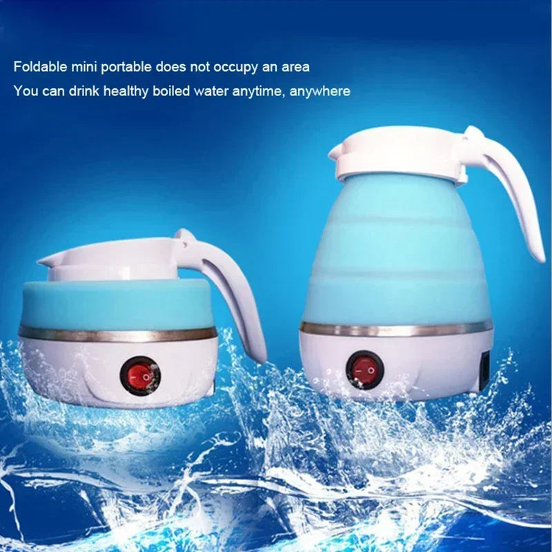 Electric Kettle Mini Foldable Water Heater 600Ml Home Hot Water Kettle Portable Kitchen Kettle 220V Travel Home Electric Kettle