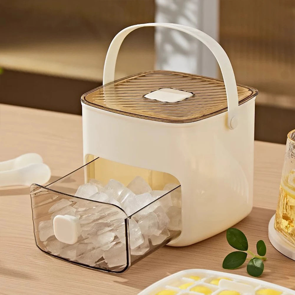 Portable Ice Maker Machine & Drawer Countertop Ice Cube Maker Compact Ice Maker Machine for Home Kitchen Camping RV Office