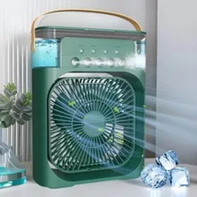 4 in 1 Portable Humidifier Fan Mini Air Conditioners USB Mini Fan LED Night Light Water Mist Fun Air Cooler Humidifie for Home