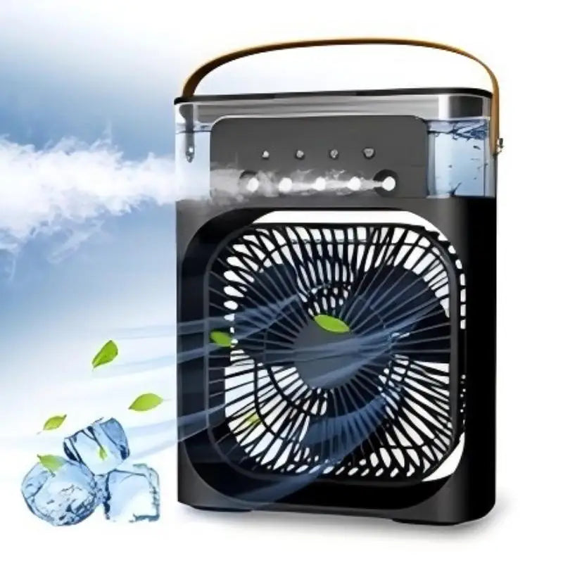4 in 1 Portable Humidifier Fan Mini Air Conditioners USB Mini Fan LED Night Light Water Mist Fun Air Cooler Humidifie for Home
